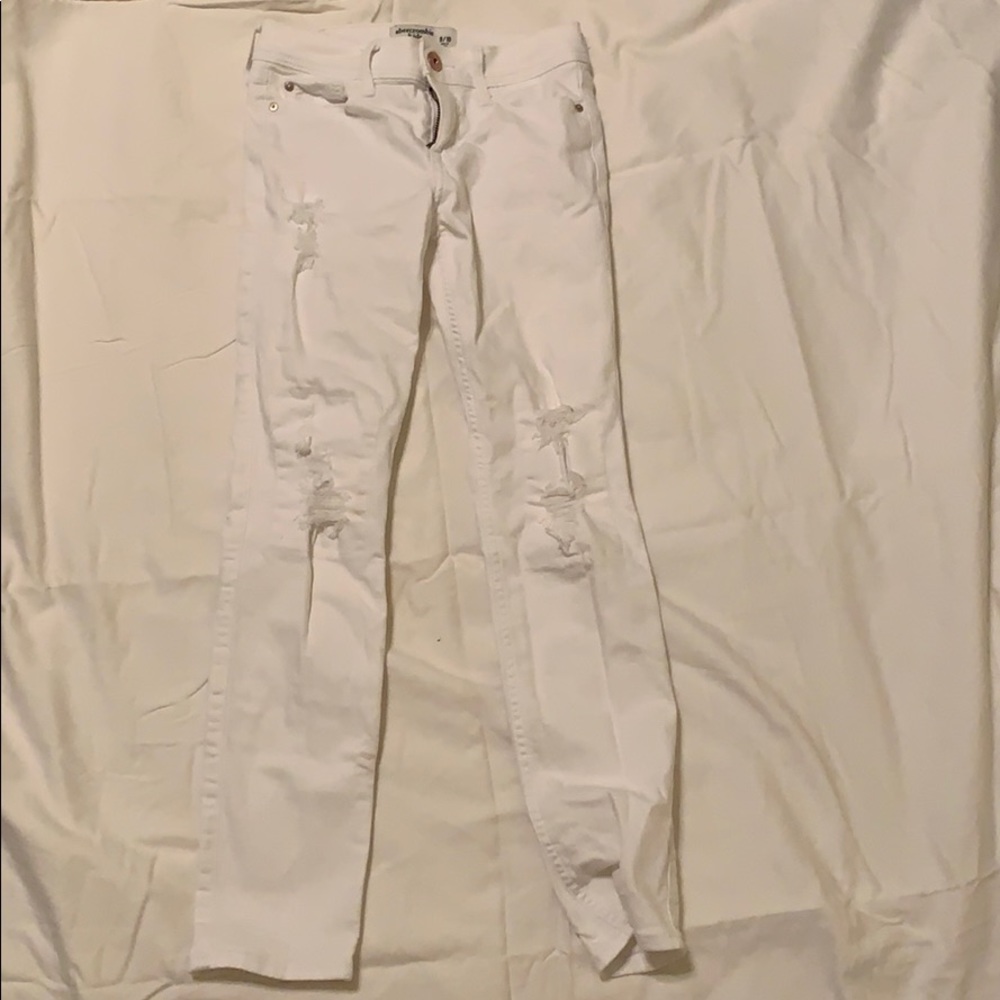 Abercrombie White Jeans